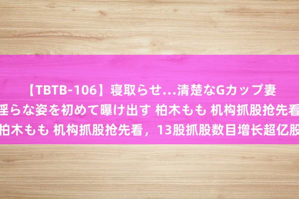 【TBTB-106】寝取らせ…清楚なGカップ妻が背徳感の快楽を知り淫らな姿を初めて曝け出す 柏木もも 机构抓股抢先看，13股抓股数目增长超亿股