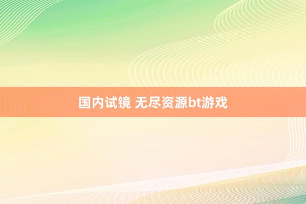 国内试镜 无尽资源bt游戏